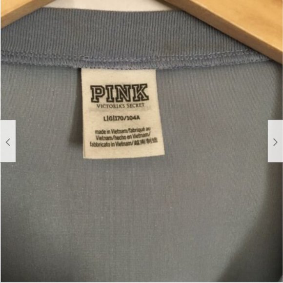 PINK by Victoria's Secret Short Sleeve Blue Velour Velvet Crop Top Blouse - Picture 4 of 7